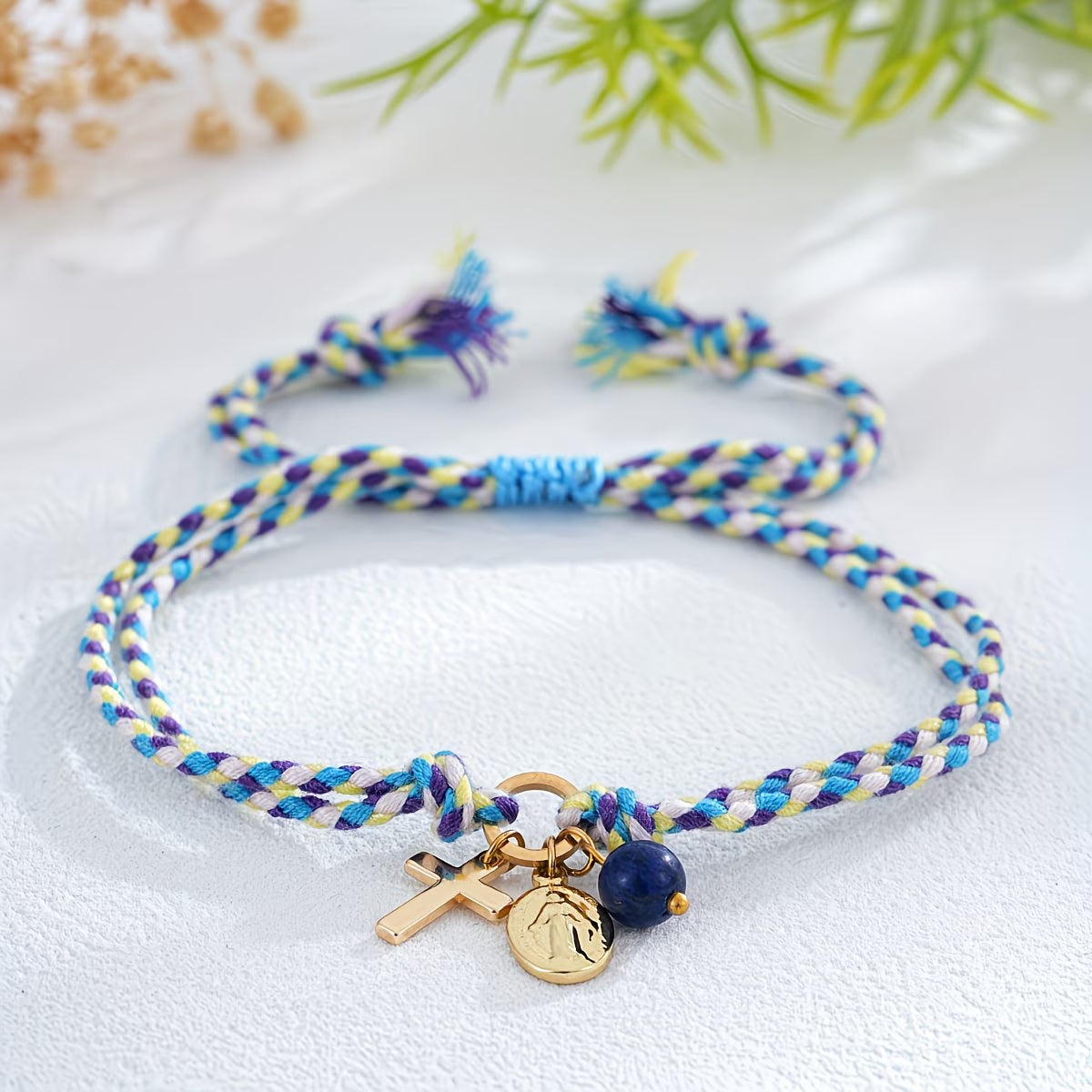 Catholic String Bracelets - Blue