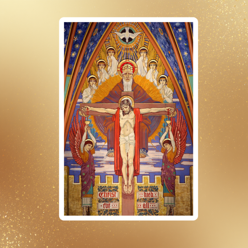 Holi Trinity Cathedral Madeleine SLC Sticker 3.5* 4inch