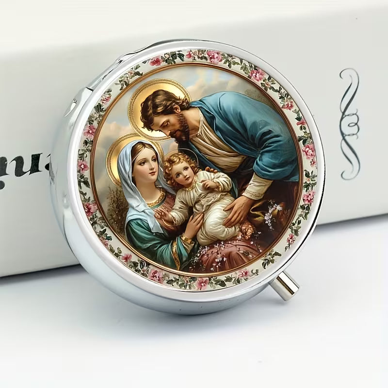 Holy Family Pills Medicine or Jewelry Case