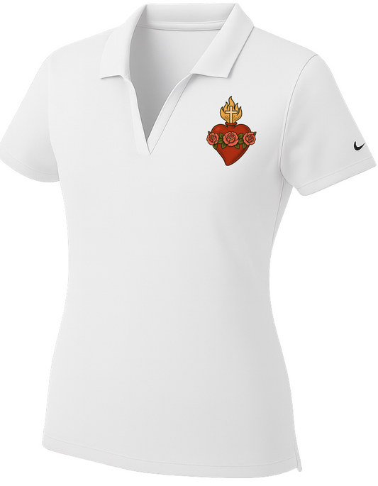 Immaculate Heart of Mary  Women's Nike Polo Dri-Fit T-Shirt Catholic