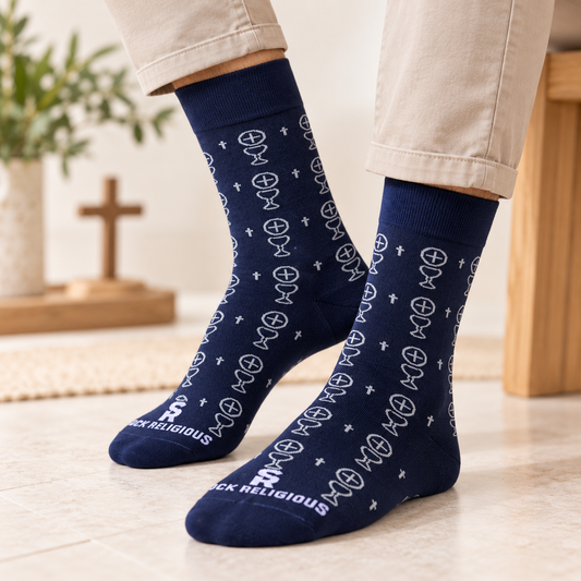 Holy Communion Catholic Religious Socks – First Communion Novelty Socks