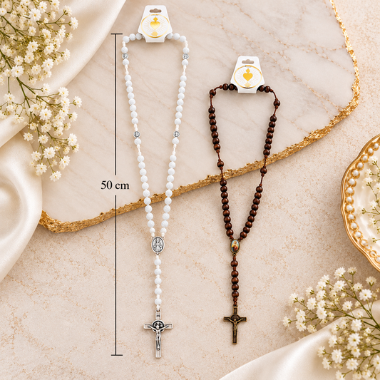 White Long Rosary