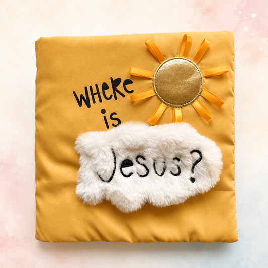 Where Is Jesus? Quiet Book – Catholic Interactive Book for Babies & Toddlers