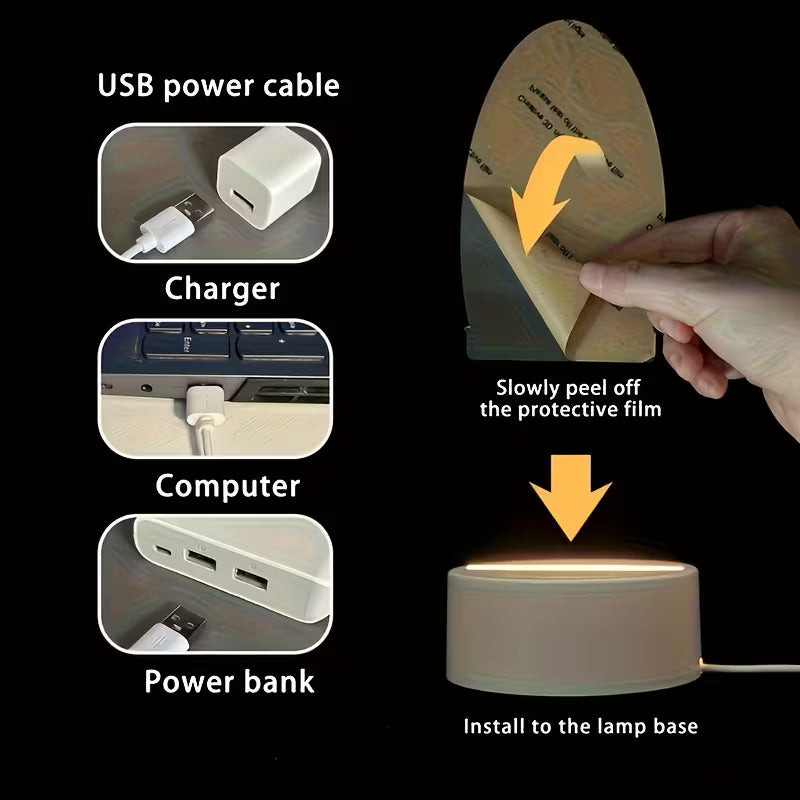 Style 2 Miraculous Medal Virgin Mary LED Night Light Lamp