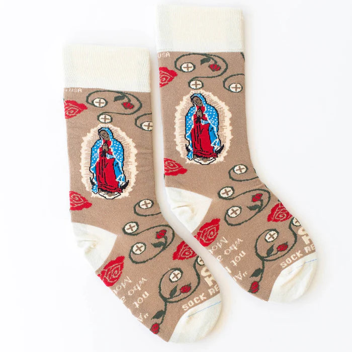 Virgen de Guadalupe Religious Socks