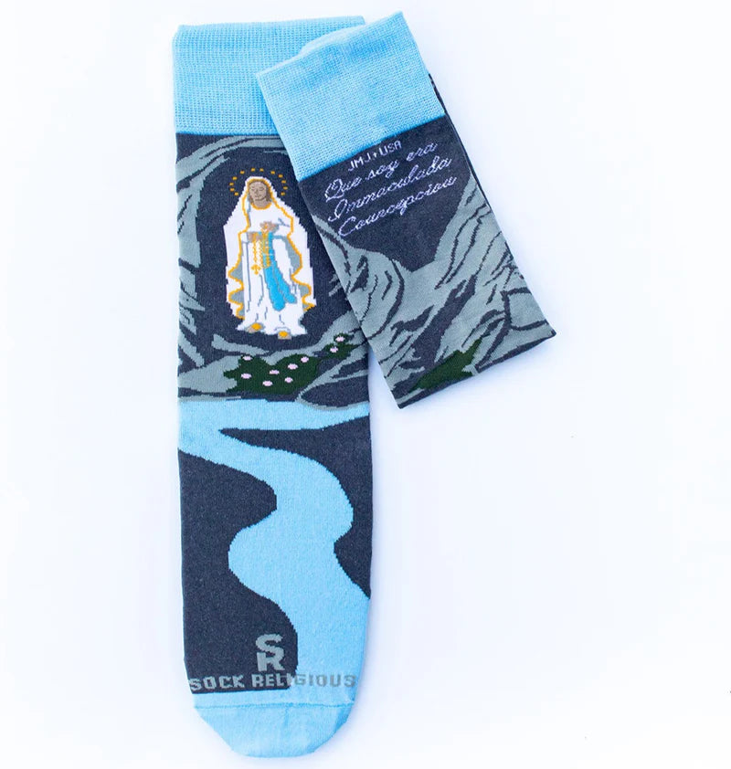 Our Lady of Lourdes Religious Socks