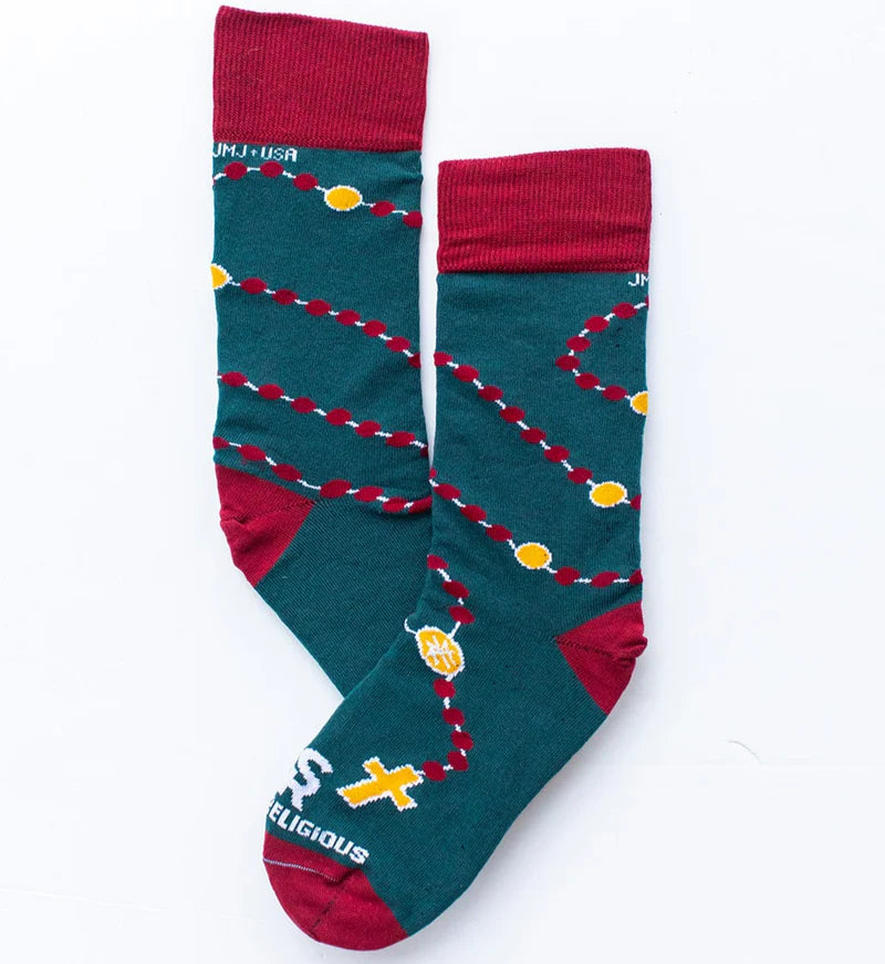 Holy Rosary Religious Socks