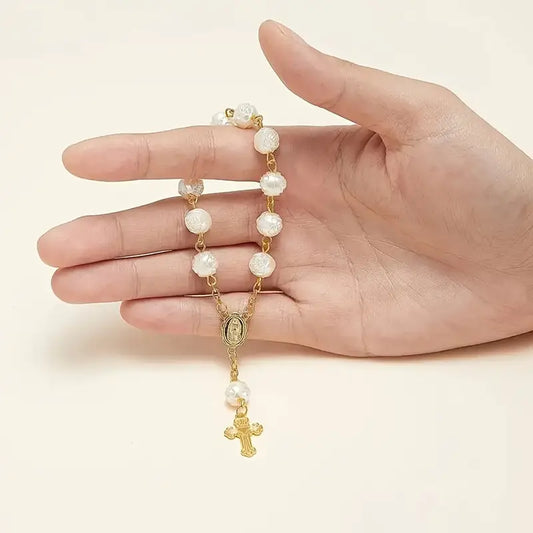 Vintage Cross Pendant Bracelet- Denario