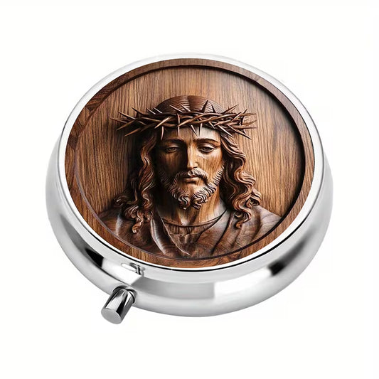 Face of Jesus Pills Medicine or Jewelry Case