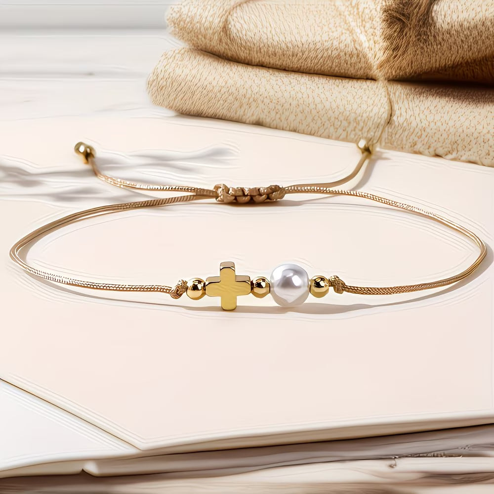 Minimalistic Cross bracelet