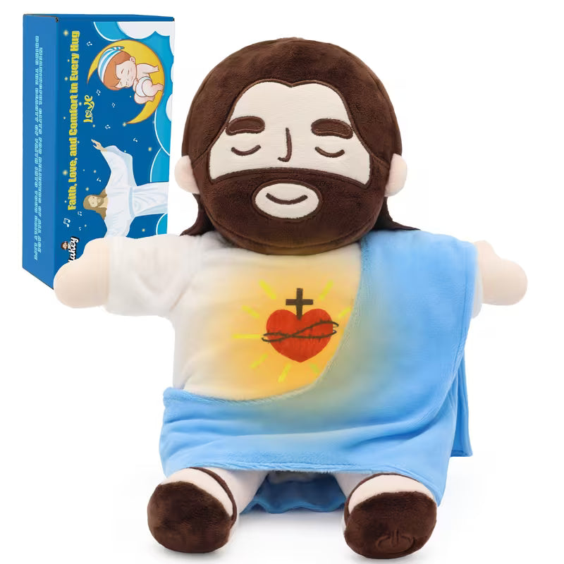 15.7-Inch Plush Doll of The Sacred Heart Of, Breathing