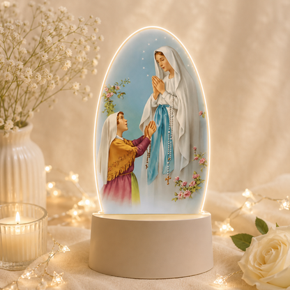 1pc Lourdes Virgin Mary Night Lamp