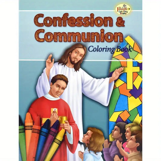 Confession And Communion Catholic Coloring Book