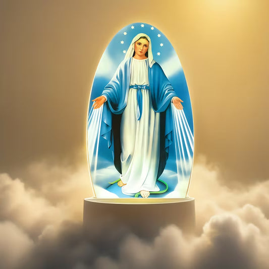 Style 2 Miraculous Medal Virgin Mary LED Night Light Lamp