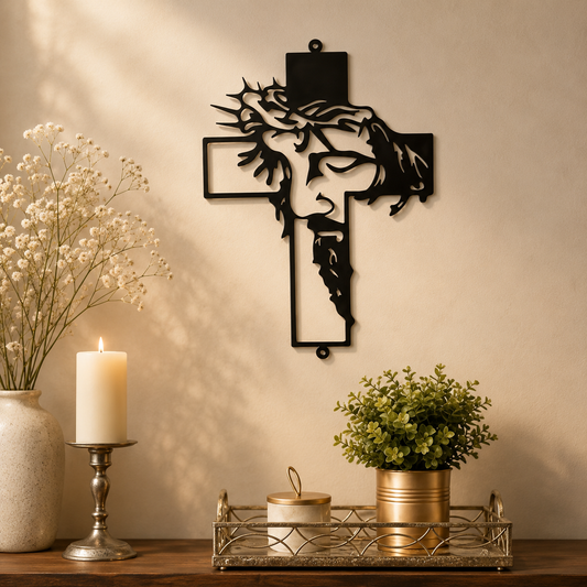 Llaser Engraved Black Metal Wall Art Silhouette