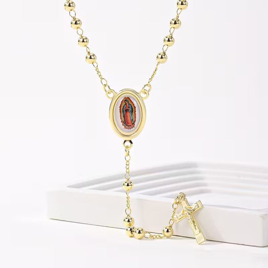 Golden  Rosary - Car, neck