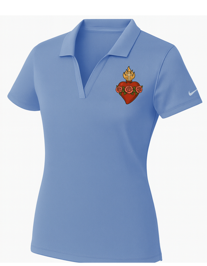 Immaculate Heart of Mary  Women's Nike Polo Dri-Fit T-Shirt Catholic