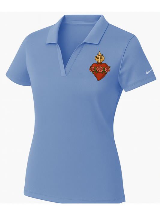Immaculate Heart of Mary  Women's Nike Polo Dri-Fit T-Shirt Catholic