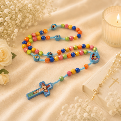 1 pc Kids Rosary Colorful