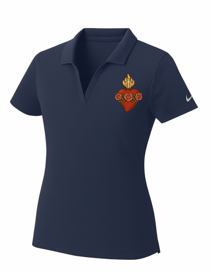 Immaculate Heart of Mary  Women's Nike Polo Dri-Fit T-Shirt Catholic