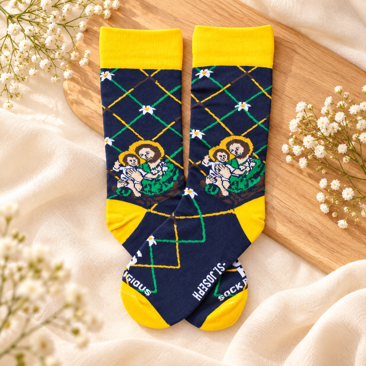 St. Joseph Catholic Religious Socks – Fun Saint Novelty Socks