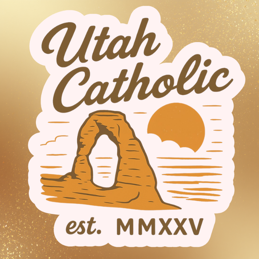 UT Catholic Arch Sticker 3.5* 4inch