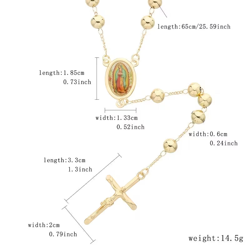 Golden  Rosary - Car, neck