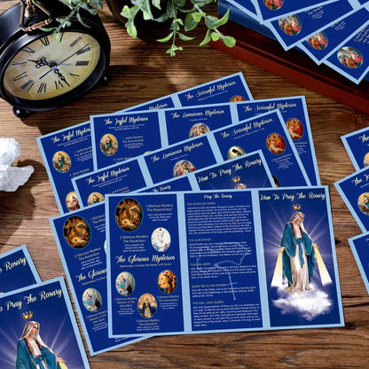 How to Pray the Rosary Cards - Laminated Catholic