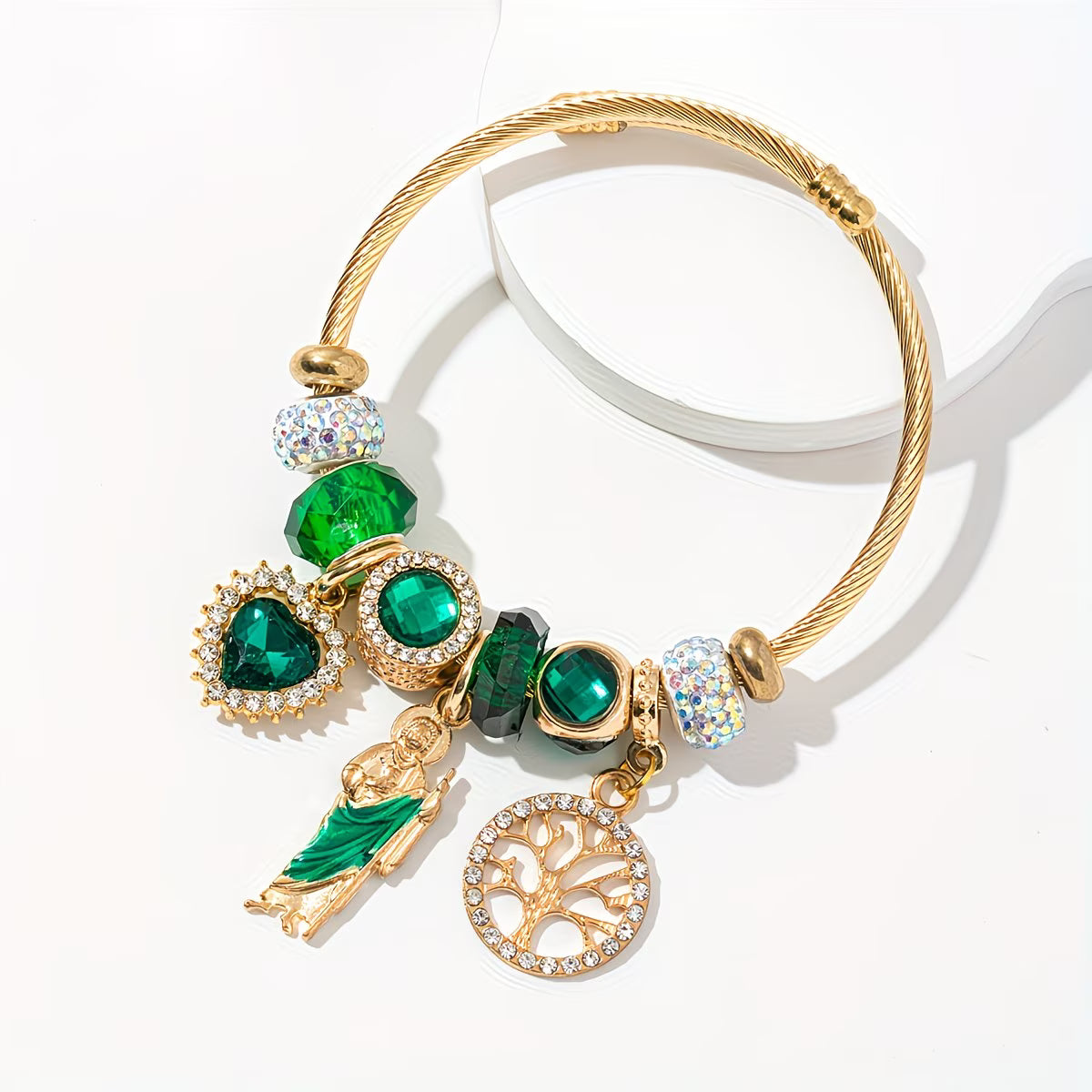 Adjustable Stainless St. Jude Religious Bracelet