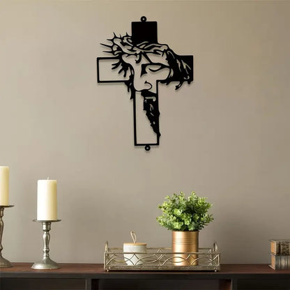 Llaser Engraved Black Metal Wall Art Silhouette