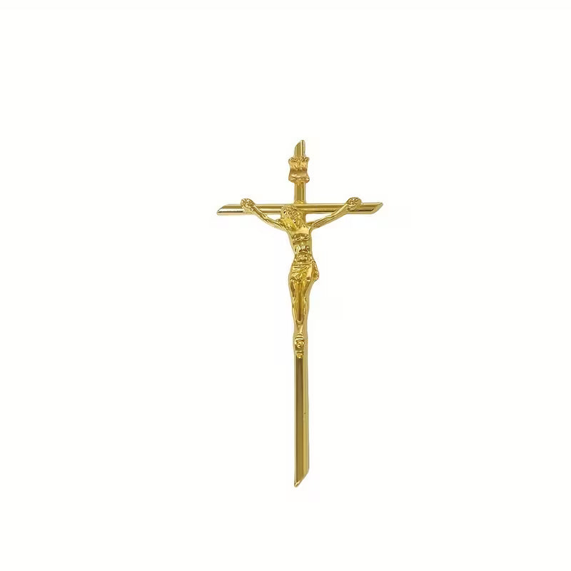 Gold Catholic Religious Wall Hanging Jesus Crucifix