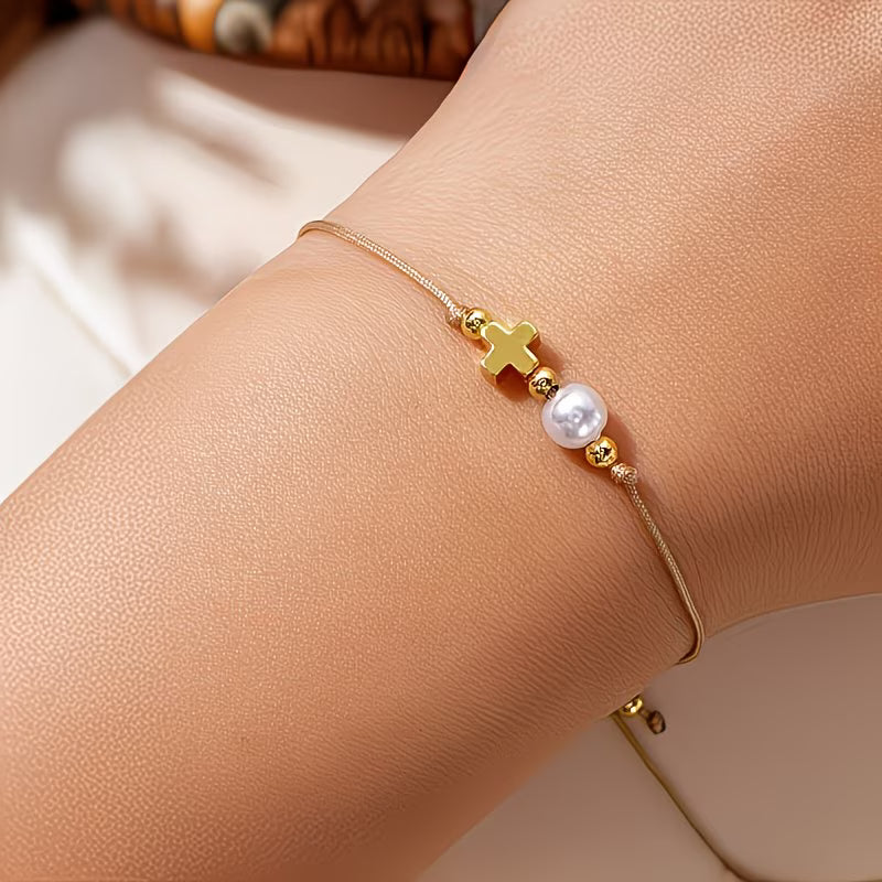 Minimalistic Cross bracelet
