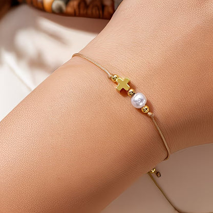 Minimalistic Cross bracelet