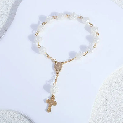 Vintage Cross Pendant Bracelet- Denario