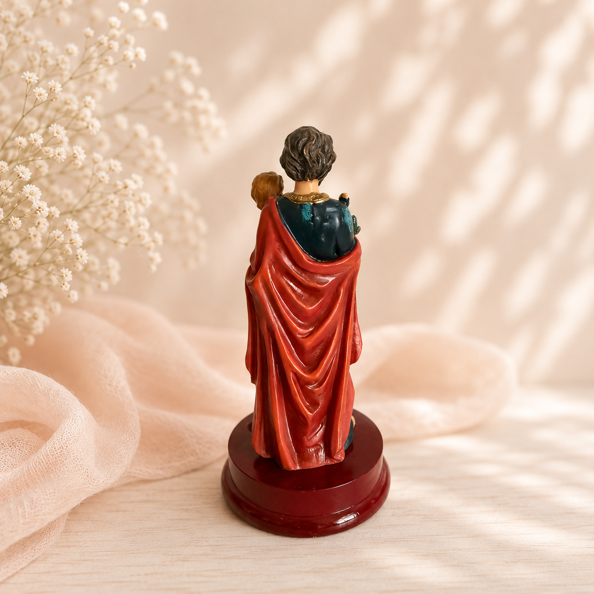 St. Joseph Resin Statue – 4.5 Inch Catholic Home Décor Figurine