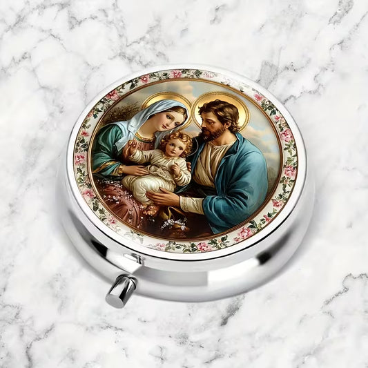Holy Family Pills Medicine or Jewelry Case