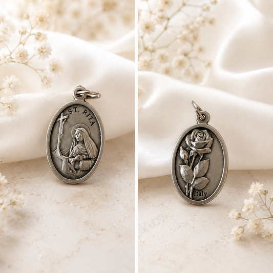 St. Rita Italy Medal 1 inch