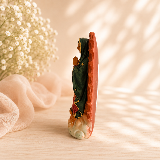 Our Lady of Guadalupe Statue – 4 Inch Catholic Virgin Mary Figurine
