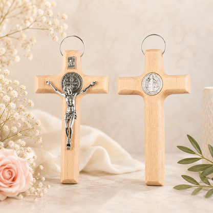 1pc Wall-Mounted Crucifix Cross, Suitable for Bedroom and Living Room
