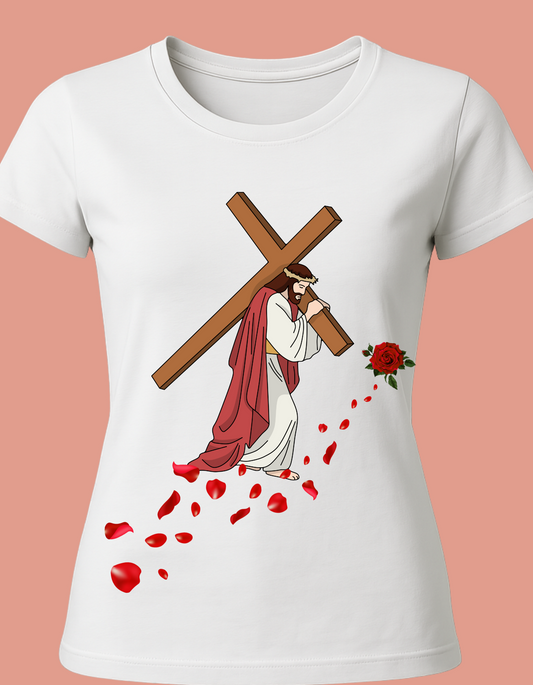 Jesus  Cotton Women's T-Shirt Catholic