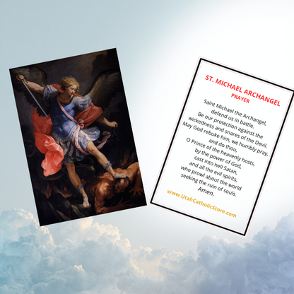 St. Michael Archangel Prayer Card