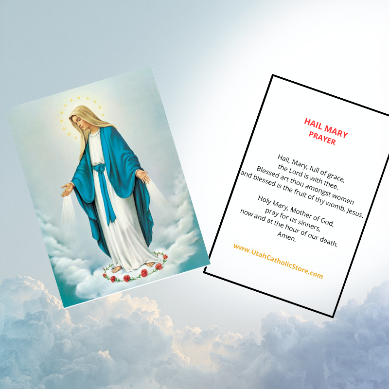 Hail Mary Prayer Card