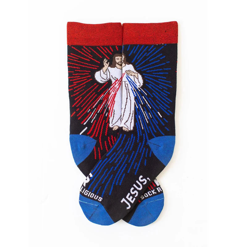 Divine Mercy Religious Socks