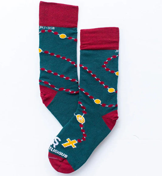 Holy Rosary Religious Socks