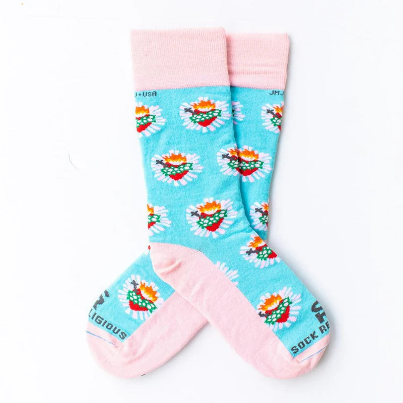 Sacred Heart Religious Socks