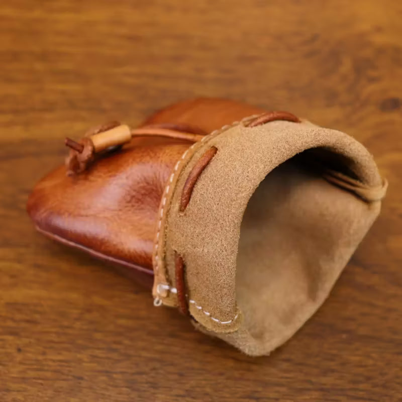 1pc Big Genuine Leather Pouch