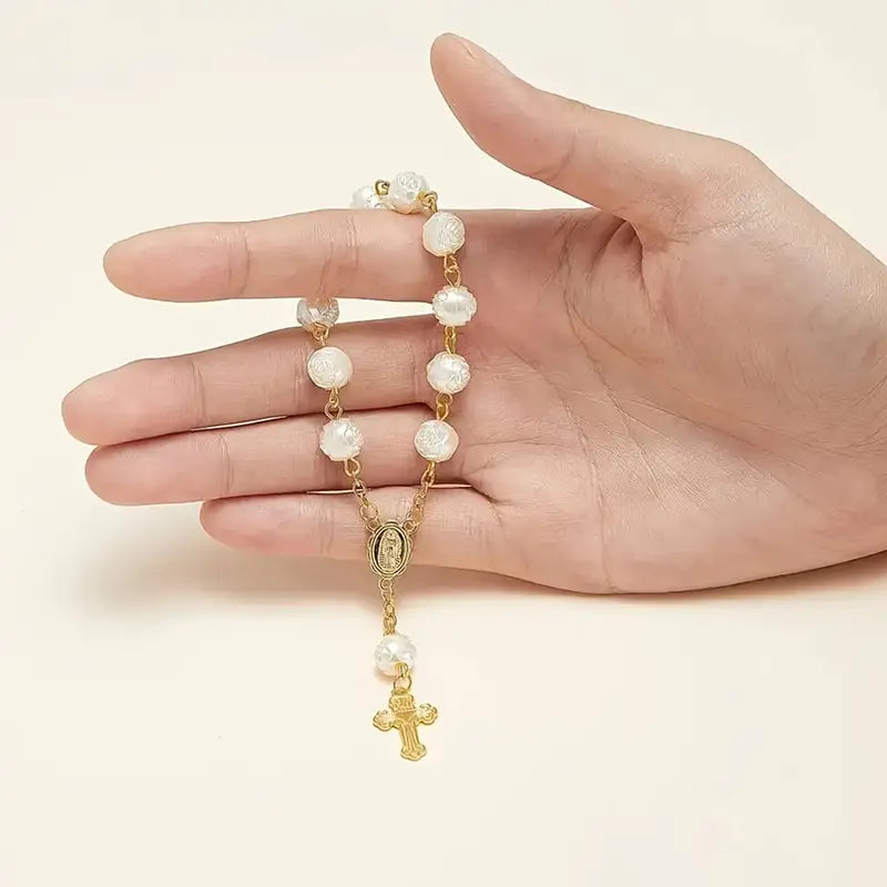 Vintage Cross Pendant Bracelet- Denario
