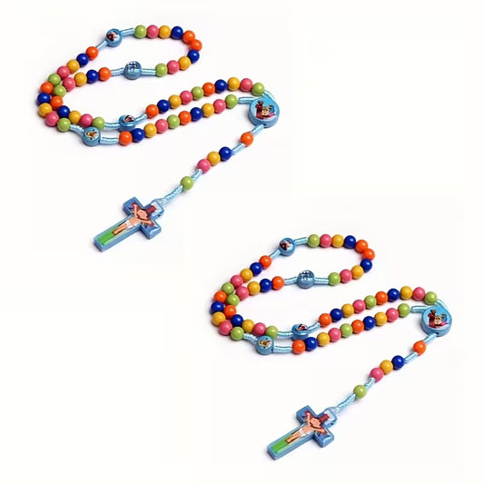 1 pc Kids Rosary Colorful