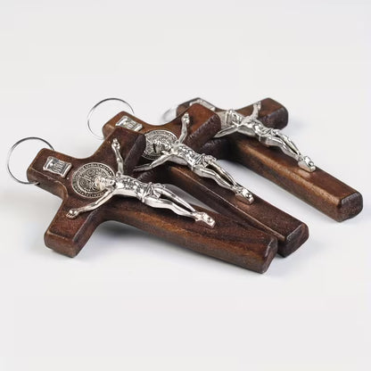 1pc Wall-Mounted Crucifix Cross, Suitable for Bedroom and Living Room