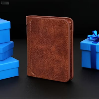 Vintage Men'S Genuine Leather Wallet